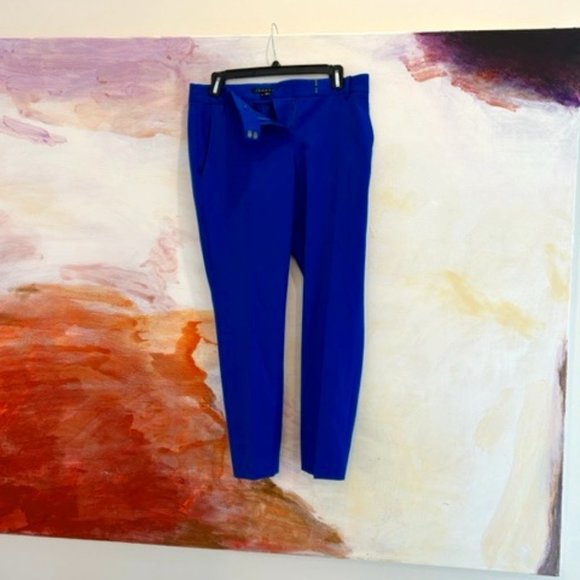 Royal Blue Theory Wool Pants - Picture 1 of 4